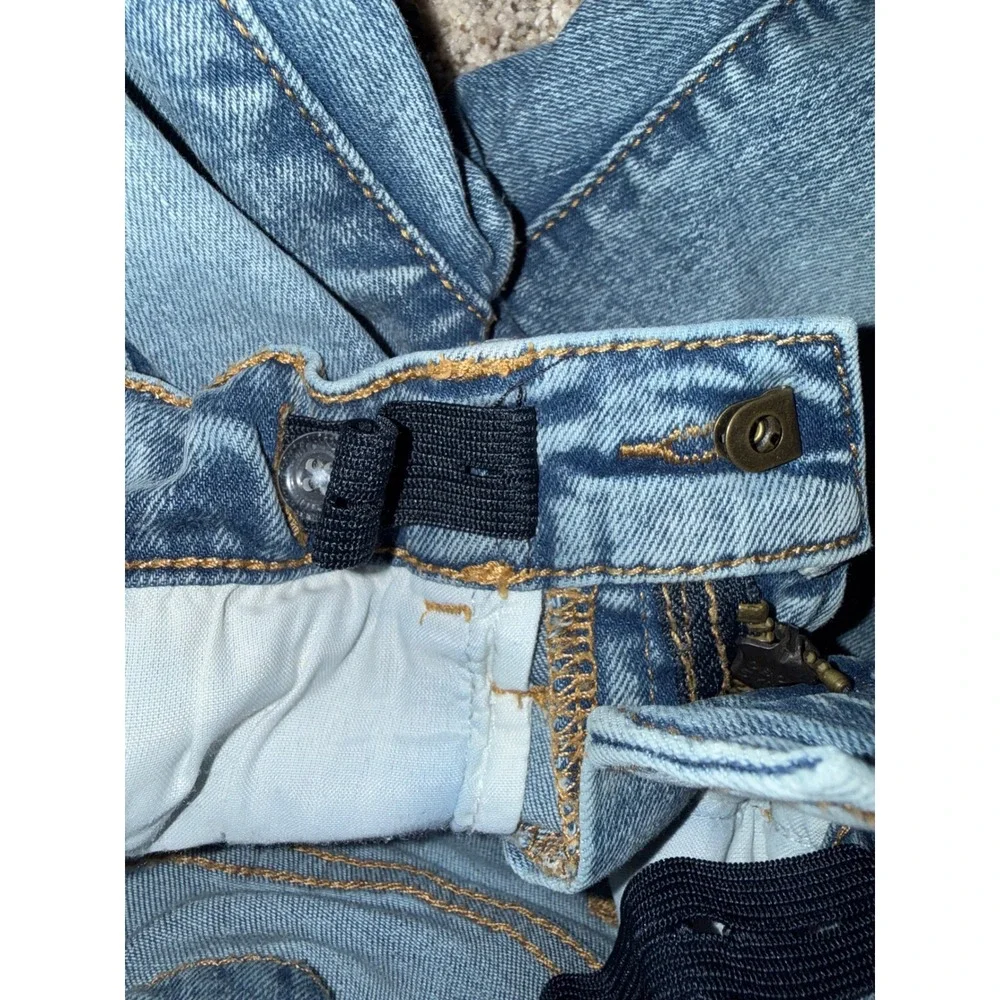 Gap Kids Boys Slim Stretch Skinny Jeans Light Wash Blue Size 5 Adjustable Waist